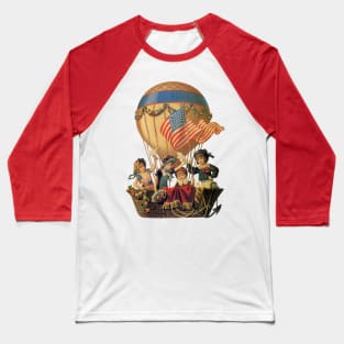 Vintage Hot Air Balloon Baseball T-Shirt